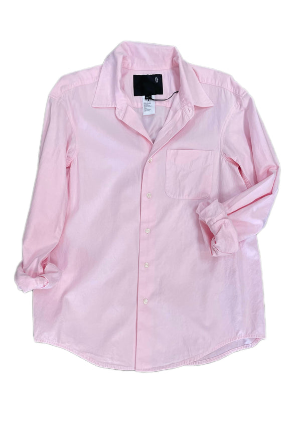 R13 Long Sleeve Button Up Light Pink