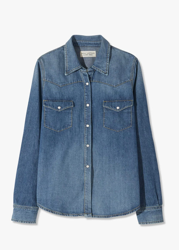 Nili Lotan Travis Shirt Classic Wash