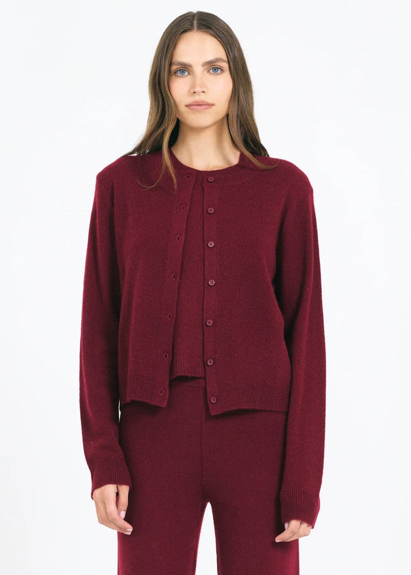 OGD Forbes Cashmere Cardigan Currant