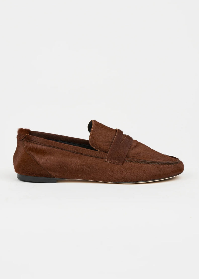 Jamie Haller Fur Penny Loafer Rosewood