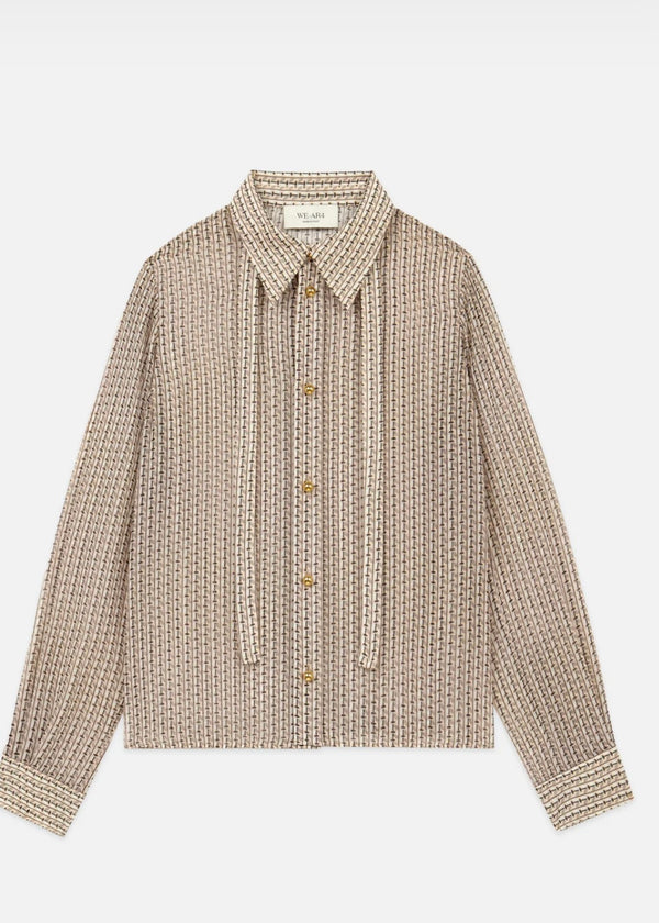 WE AR4 The Academy Blouse II in Geo Print
