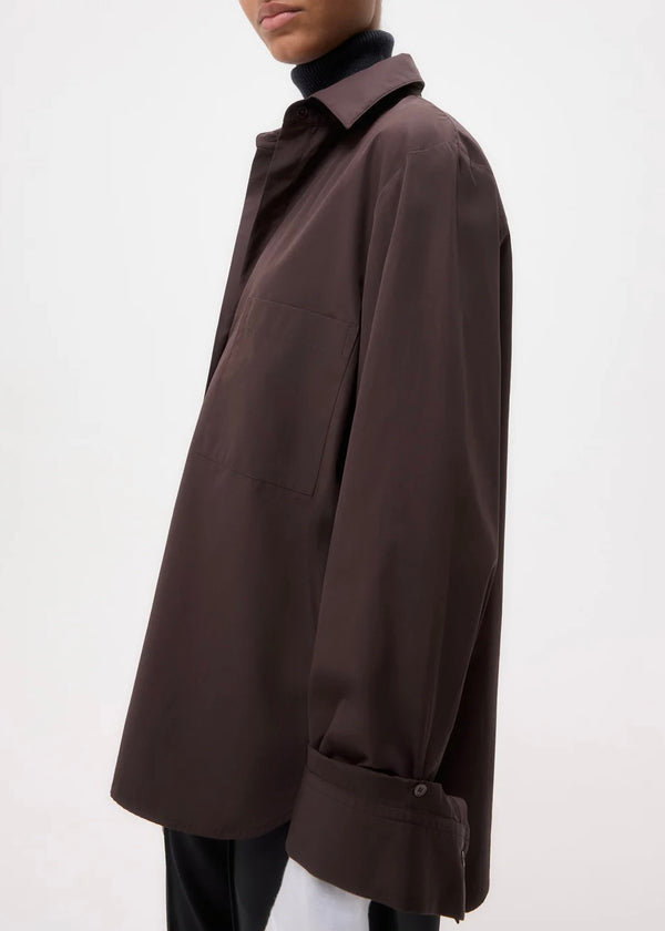 TWP Next Morning Shirt Chocolate