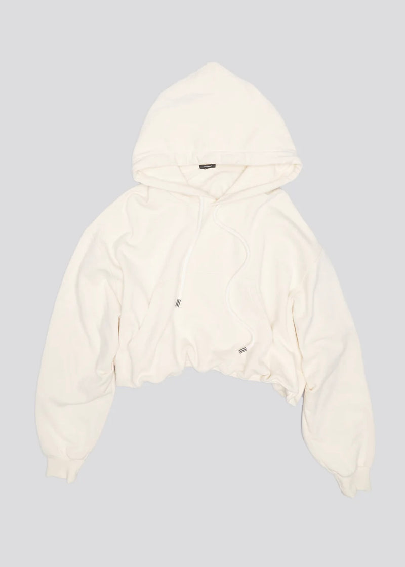 R13 Balloon Popover Hoodie Natural