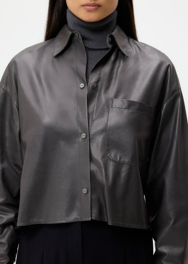 TWP Little Big Joe Shirt in Paper Leather