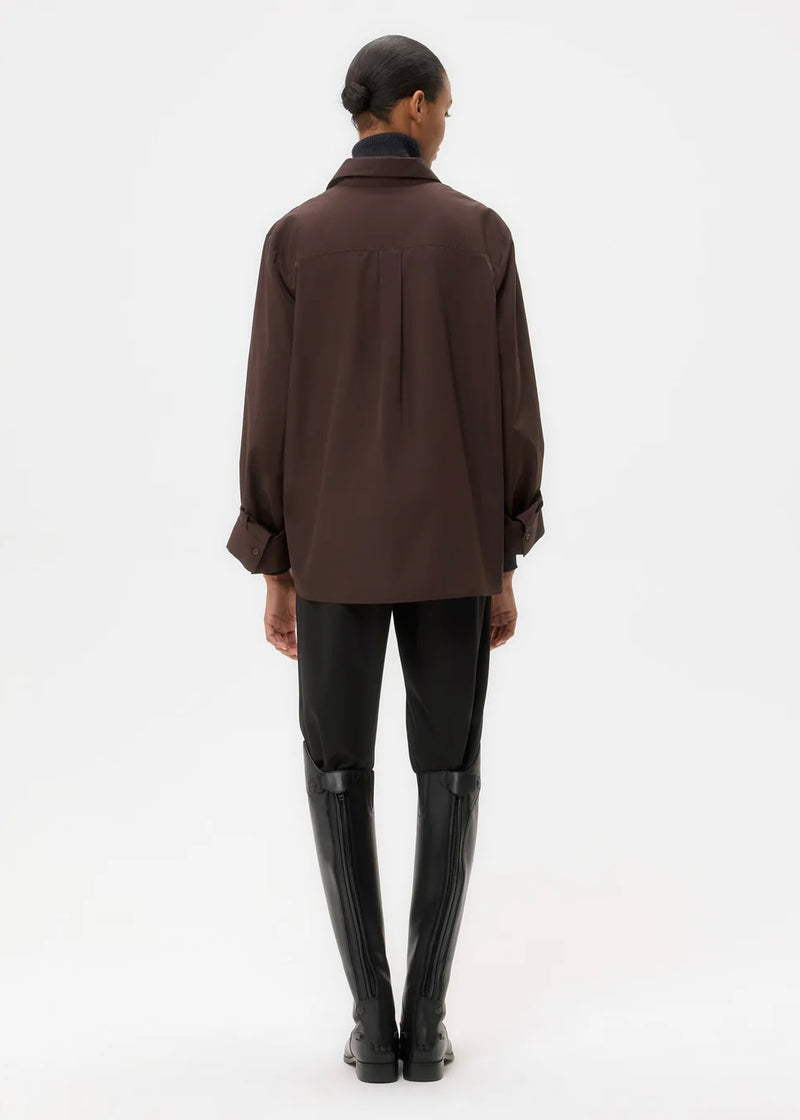 TWP Next Morning Shirt Chocolate
