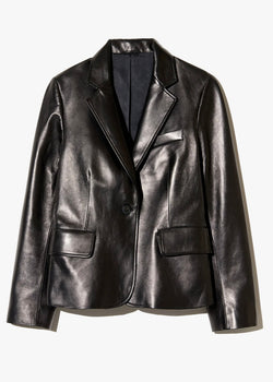 Nili Lotan Pascale Leather Jacket Black