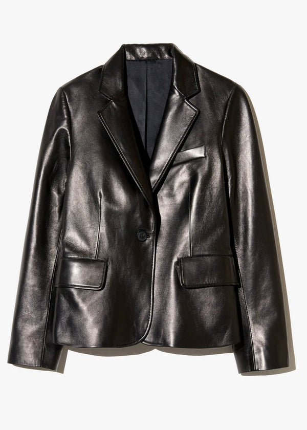 Nili Lotan Pascale Leather Jacket Black