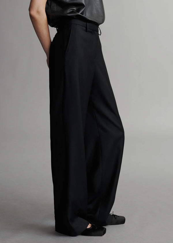 TWP Elizabeth St Pant in Superfine Tux Cloth Black