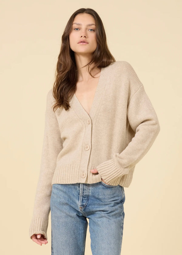 One Grey Day Aster Cardigan Oatmeal