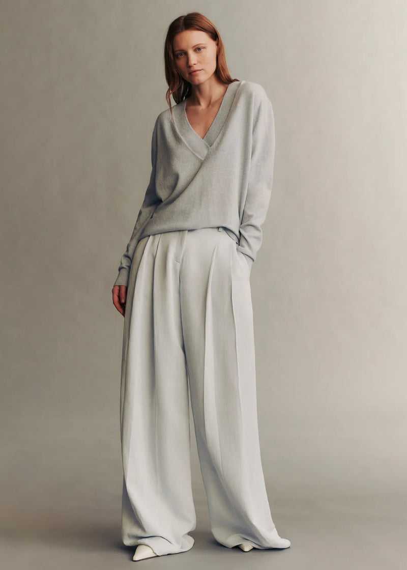 TWP Didi Pant in Coated Viscose Linen Ancient Water
