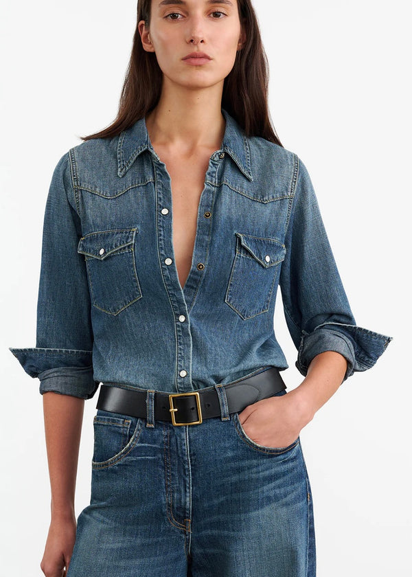 Nili Lotan Travis Shirt Classic Wash