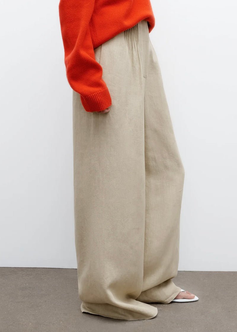 TWP Mini Pleat Trouser Safari