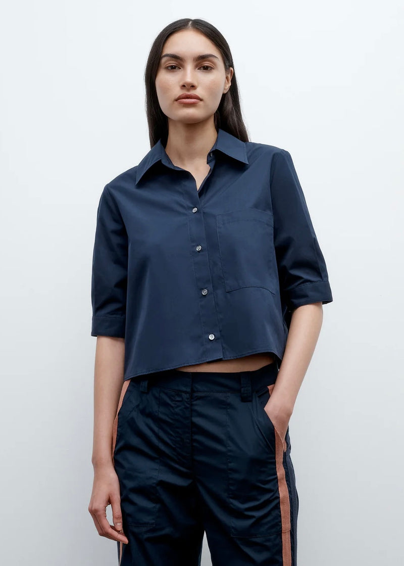 TWP Short Lived in Vintage Washed Poplin Midnight