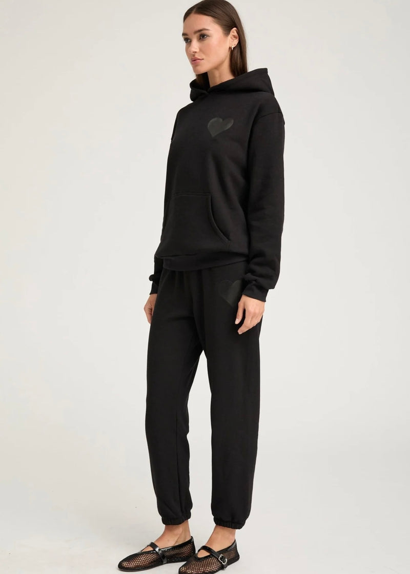 SPRWMN Heart Hoodie Black