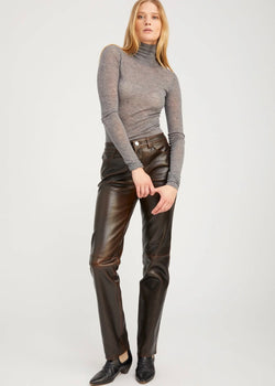SPRWMN 5 Pocket Slim Straight Burnt Umber