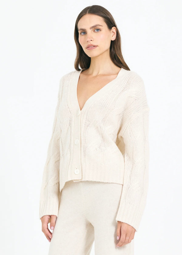 One Grey Day Aster Sweater Bone