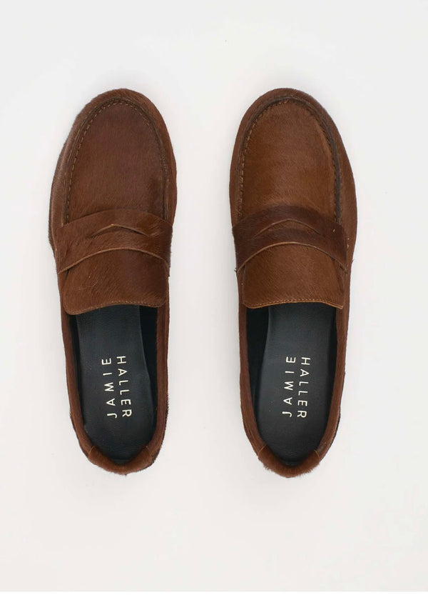 Jamie Haller Fur Penny Loafer Rosewood