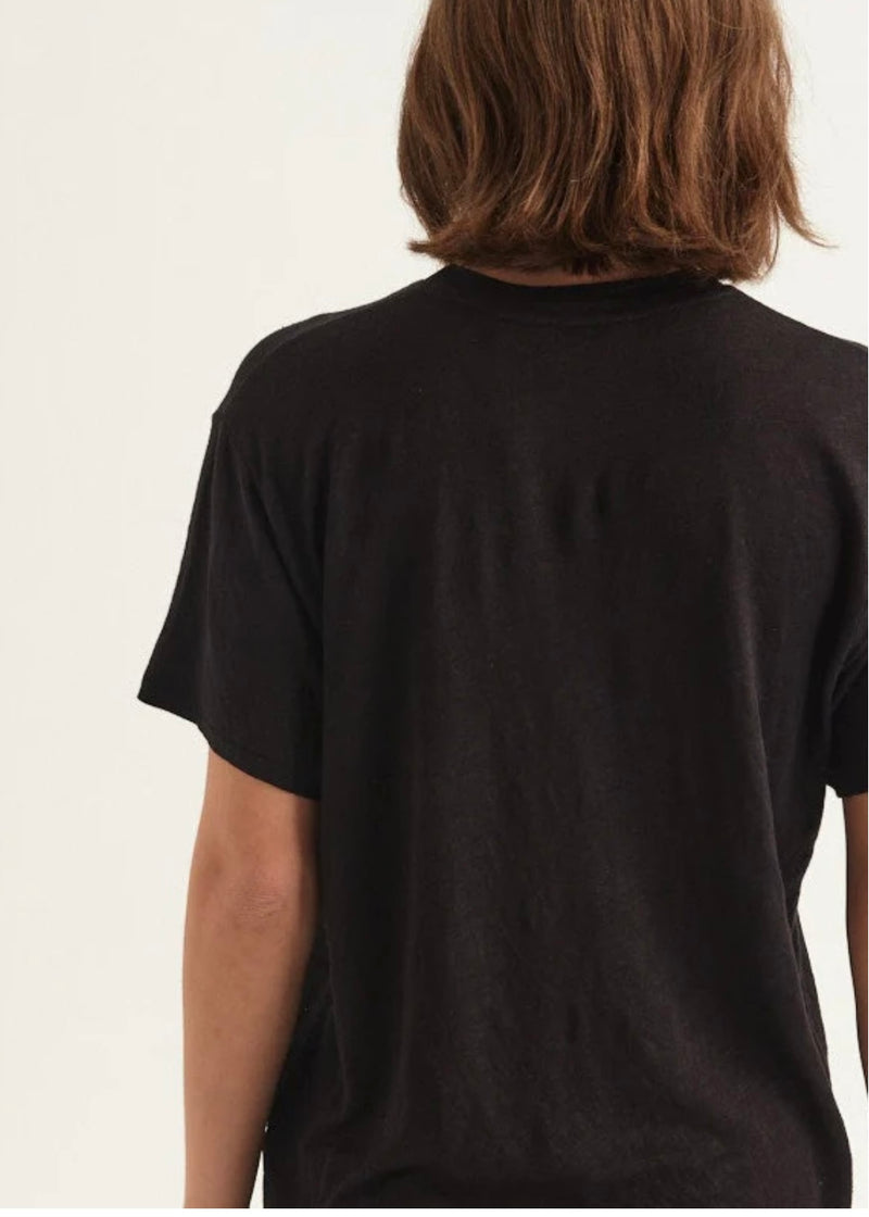 Jamie Haller Chameleon Tee Linen in Black
