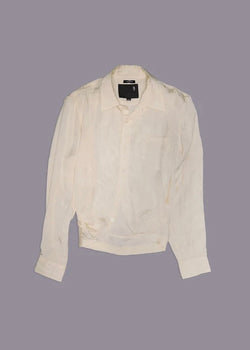 R13 Wrap Around Shirt Cream