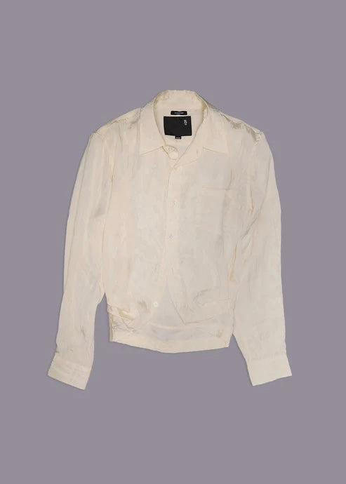 R13 Wrap Around Shirt Cream