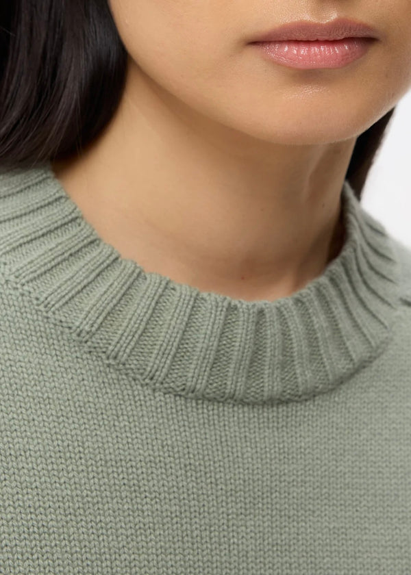 TWP New Jill Crewneck in Cashmere Martini Olive