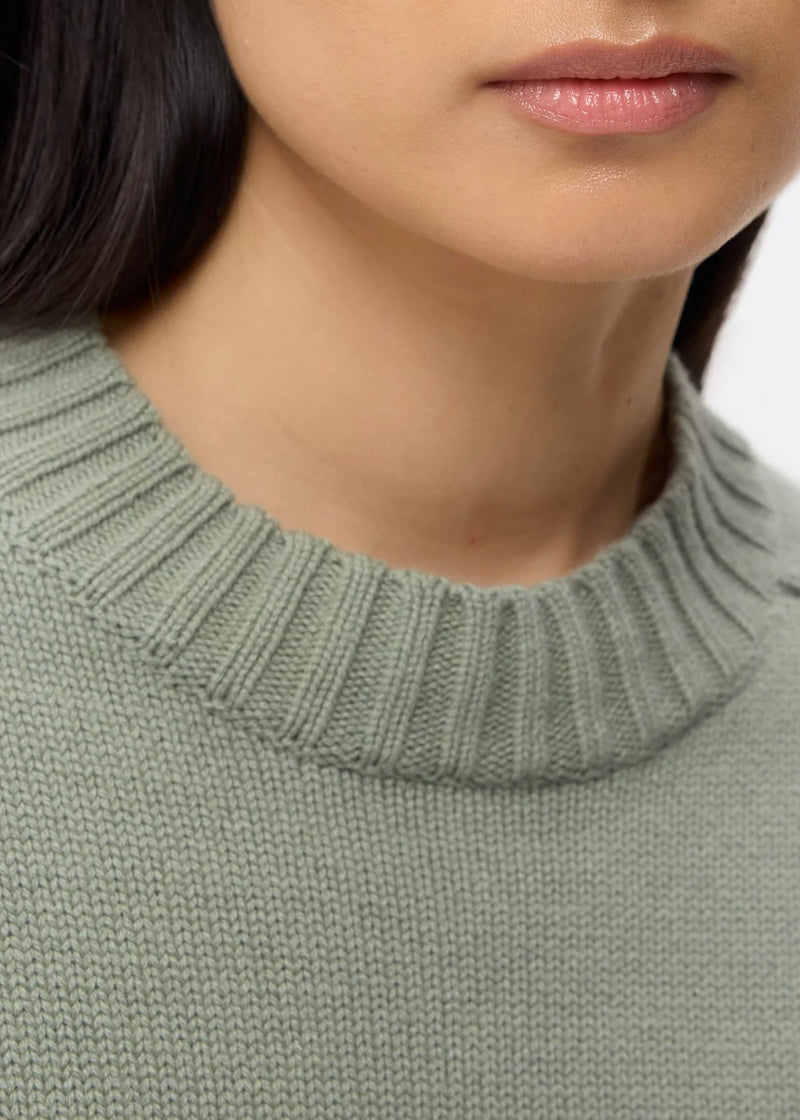 TWP New Jill Crewneck in Cashmere Martini Olive