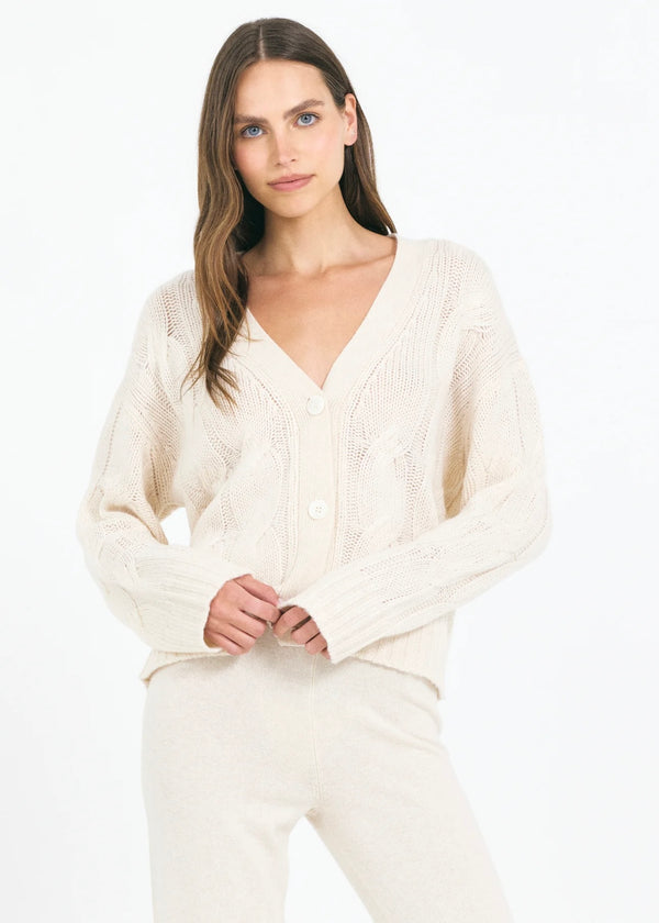 One Grey Day Aster Sweater Bone
