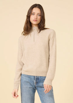 OGD Colorado Half-Zip Cashmere Pullover Oatmeal