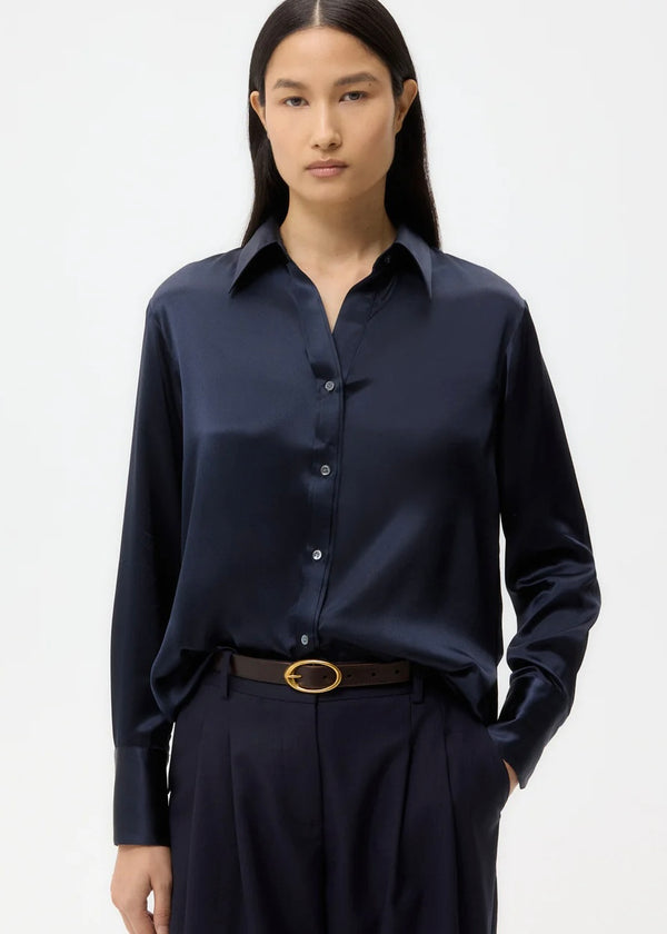 TWP Joey Shirt in Silk Midnight
