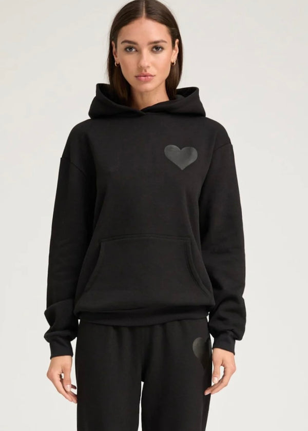 SPRWMN Heart Hoodie Black
