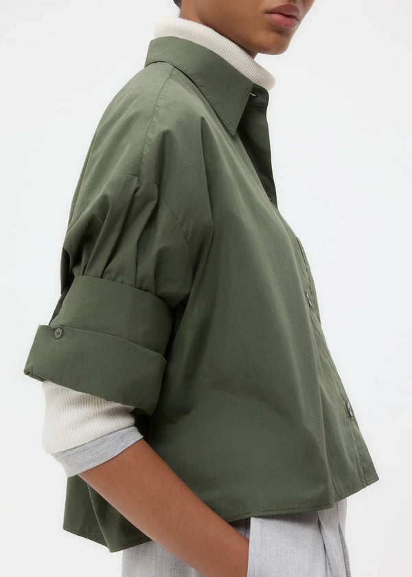 TWP Next Ex Shirt in Superfine Cotton Duffle Bag
