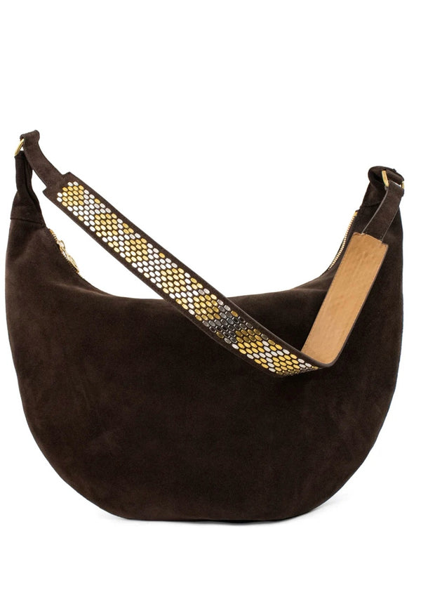 Calleen Cordero Rowan Handbag Chocolate Suede