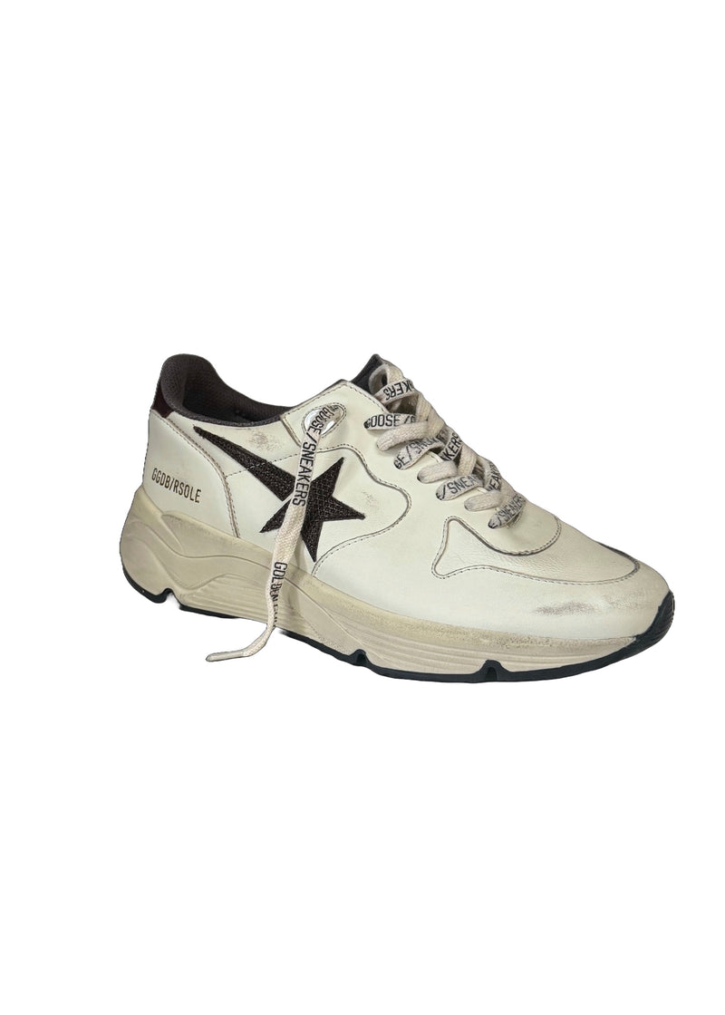 Golden Goose Running Sole White