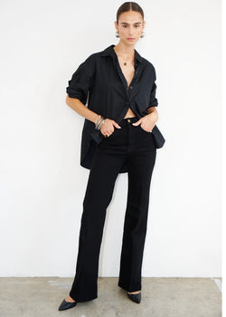 Jamie Haller Crease Jean Black