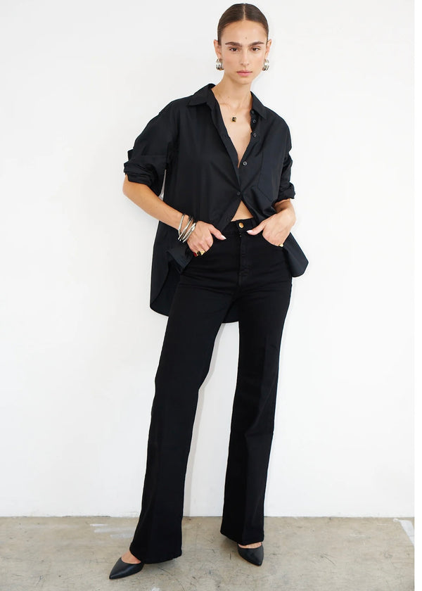 Jamie Haller Crease Jean Black