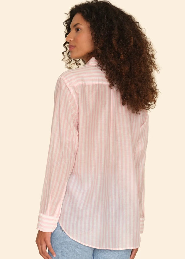 Xirena Beau Shirt Silk Pink/Sand