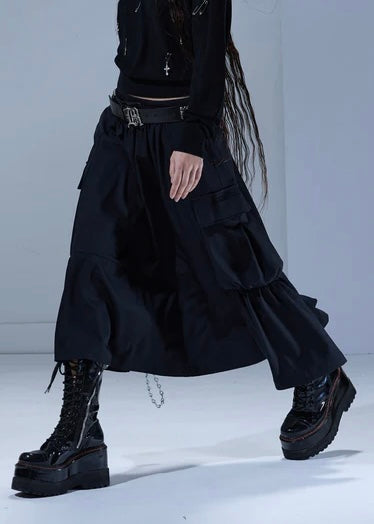 R13 Gathered Cargo Skirt