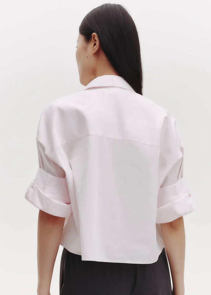 TWP Next Ex Shirt in Superfine Cotton Pale Pink