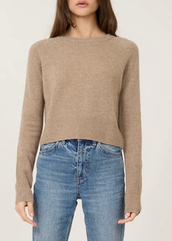 One Grey Day Blakely Cashmere Crewneck Stone