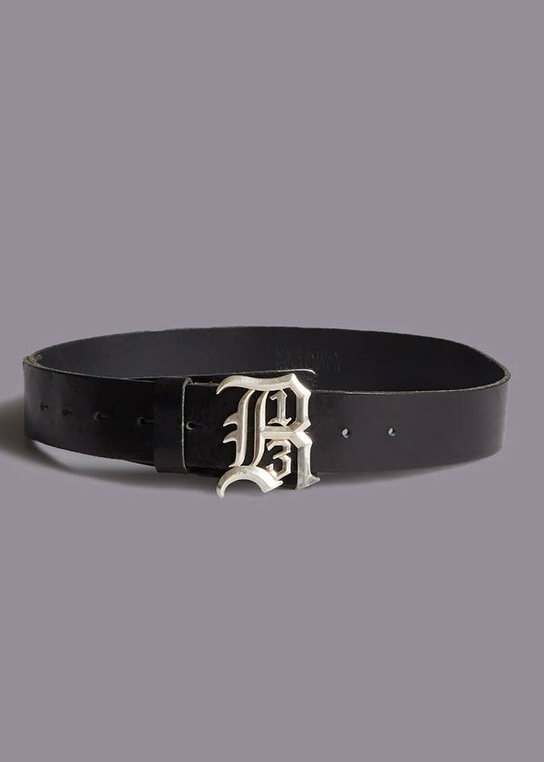 R13 Logo Belt Black