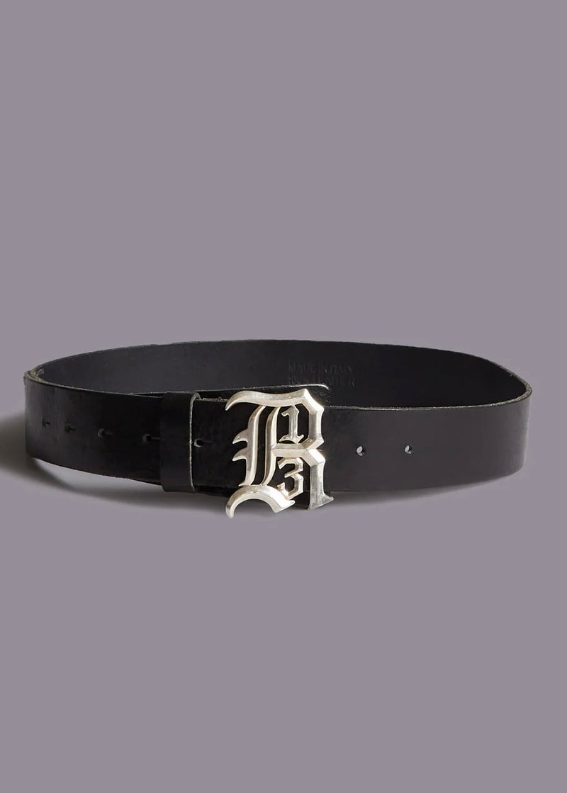 R13 Logo Belt Black