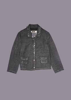 R13 Boxy Jacket Dark Grey