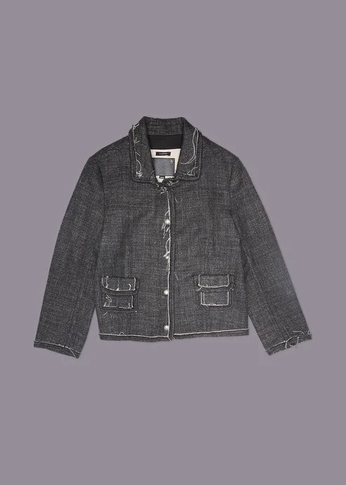 R13 Boxy Jacket Dark Grey