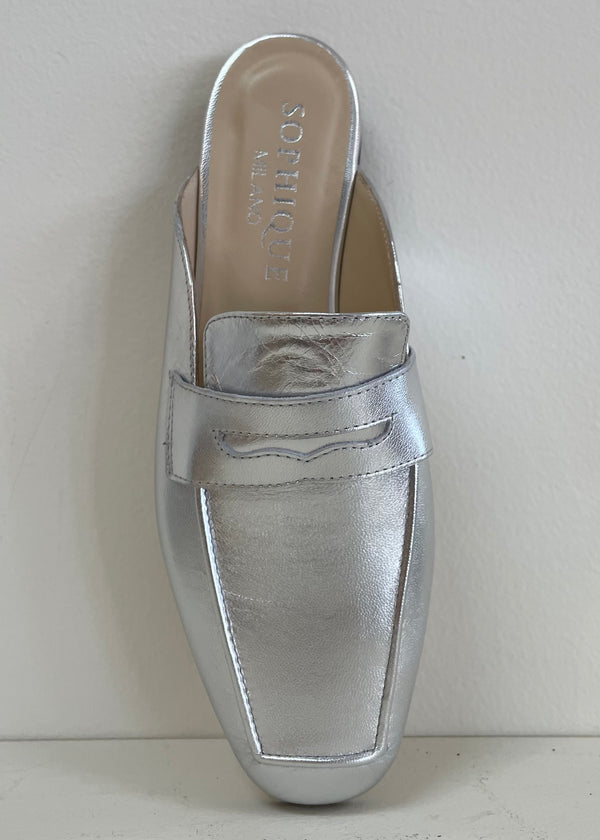 Sophique Milano Mule Silver